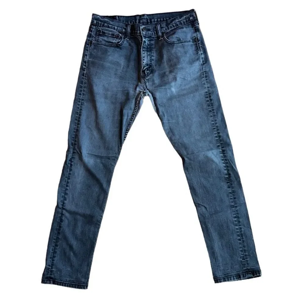 Levi's Men's Washed Black Slim Fit Denim Jeans - Size 33x32